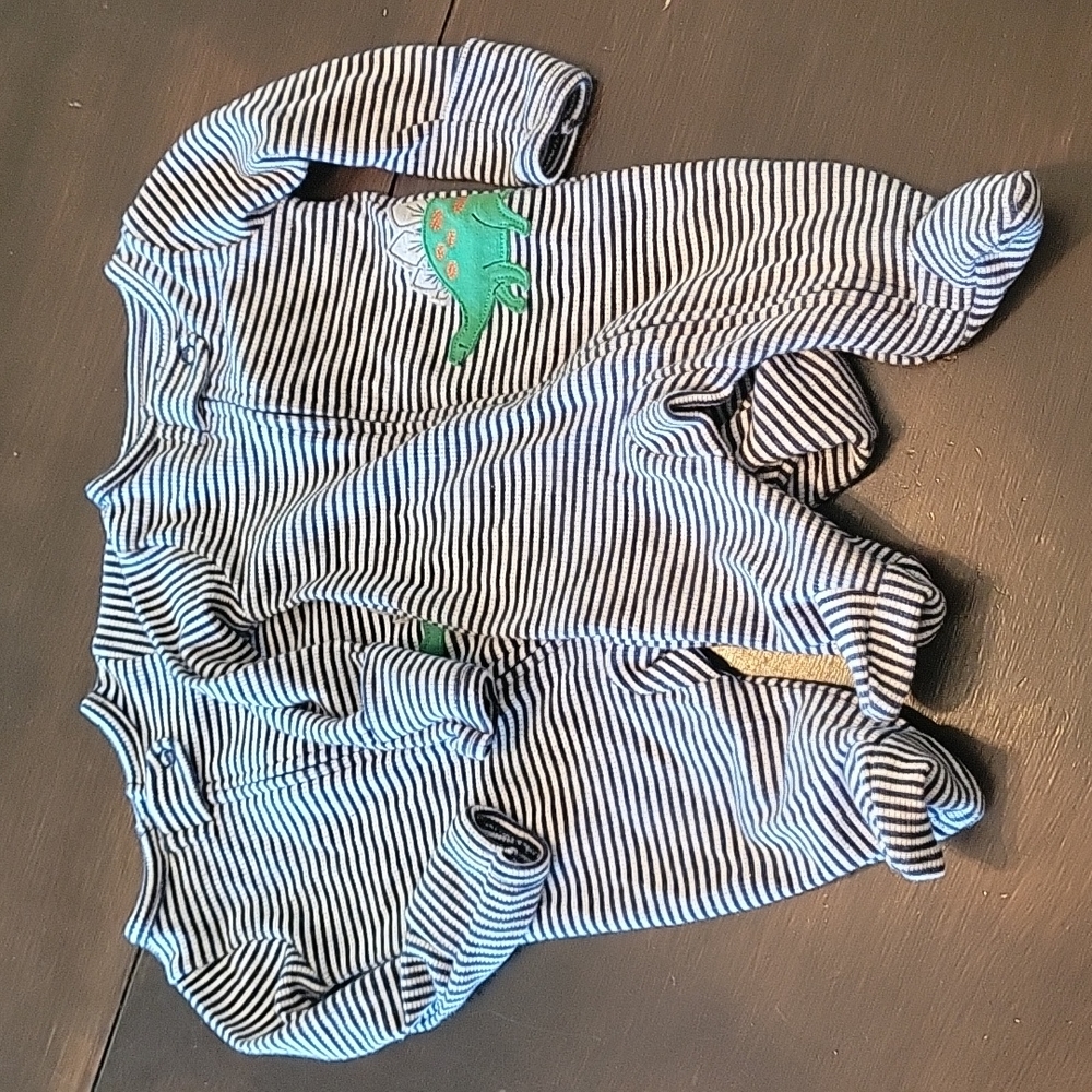 Set of 2 Matching Stiped Dino Sleepers